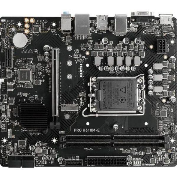 Материнская плата MSI PRO H610M-E LGA 1700,Intel H610,mATX,Ret